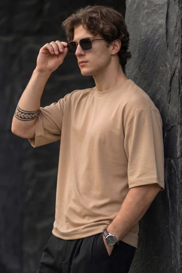 BattleOne Essential Oversized T-Shirt - Sand Beige