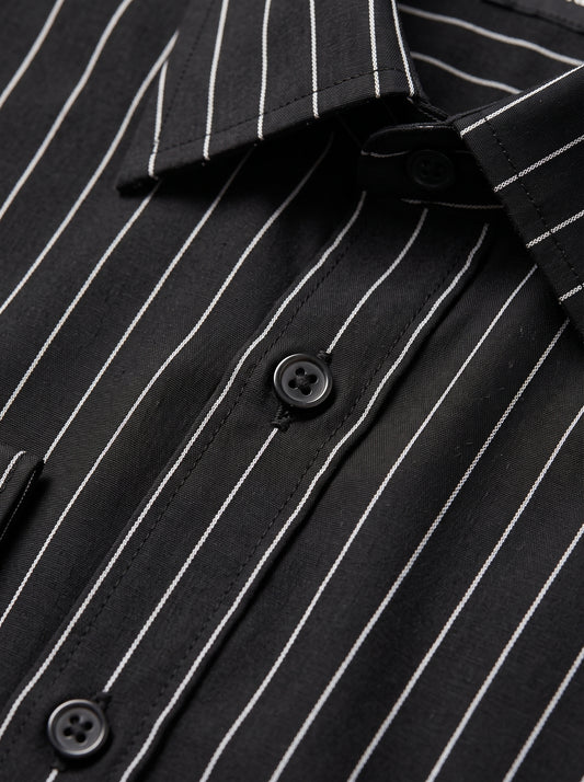 Striped: Black