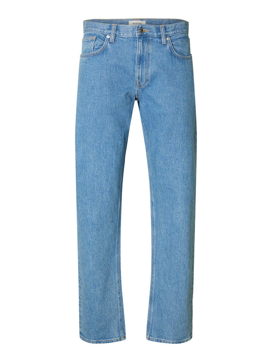 BattleOne Relaxed Fit Denim Jeans - Light Blue