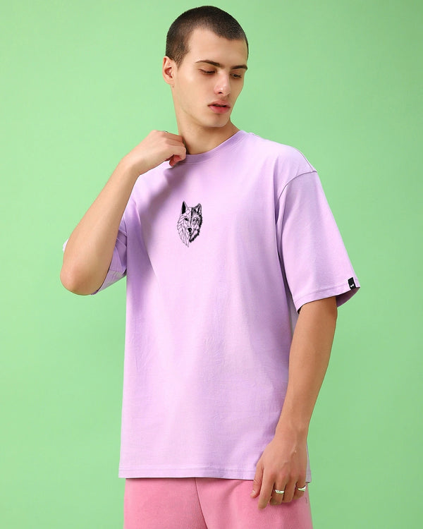 BattleOne Urban Graphic Oversized T-Shirt - Lavender
