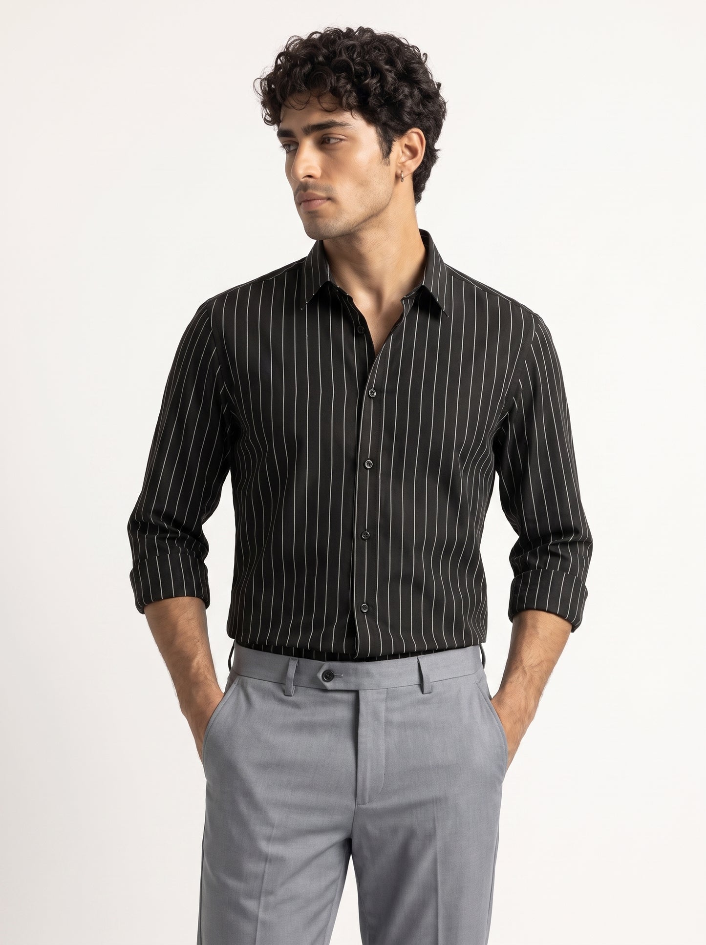 Striped: Black