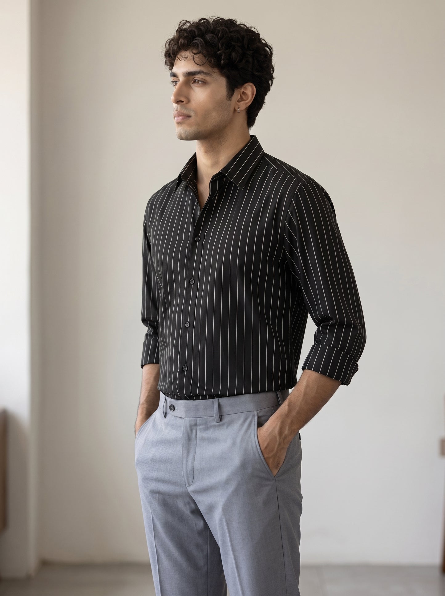 Striped: Black