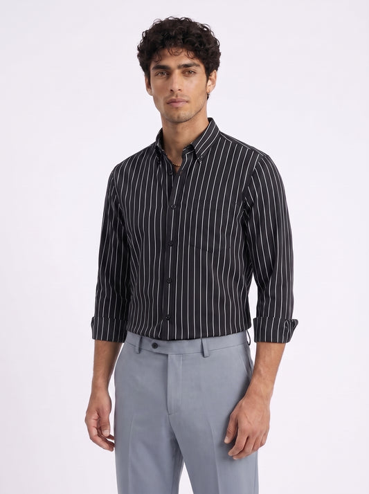 Striped: Black